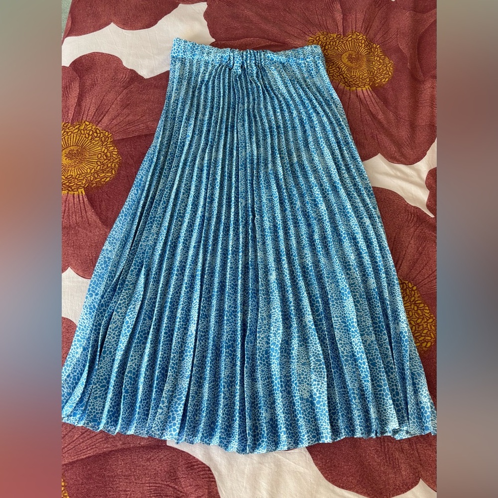 Scotch & Soda Blue Patterned A-Line Skirt